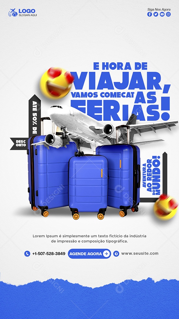 Promoção Especial de Viagem PSD Editável