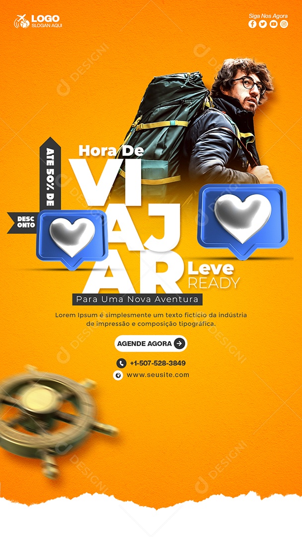 Promoção Especial de Viagem PSD Editável