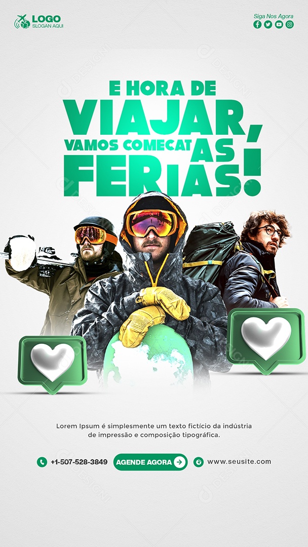 Promoção Especial de Férias PSD Editável