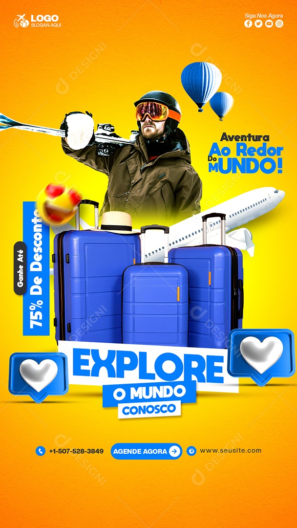 Promoção Especial de Férias PSD Editável