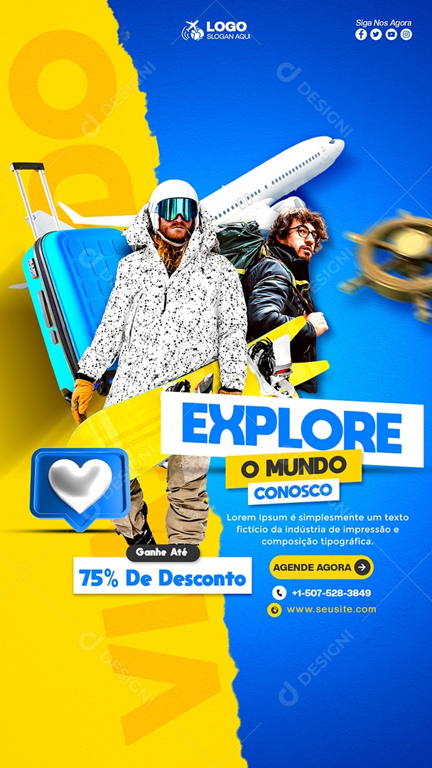 Promoção Especial de Viagem PSD Editável