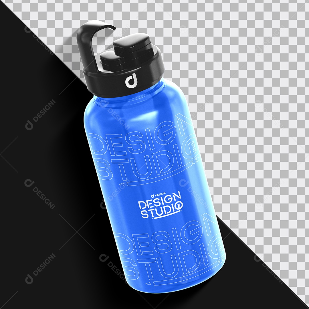 Mockup Garrafa de Academia PSD Editável