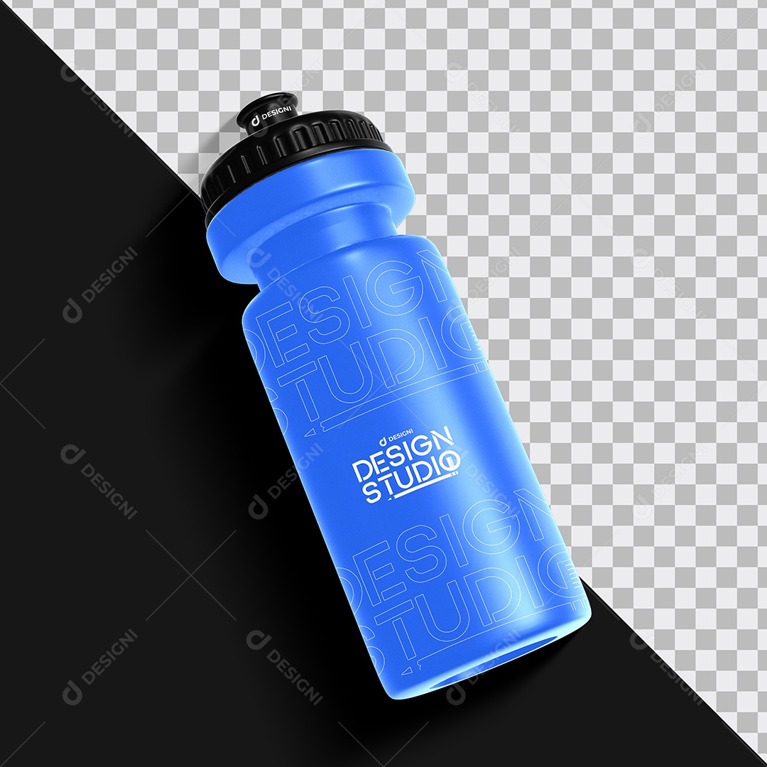 Mockup Garrafa Squeeze PSD Editável