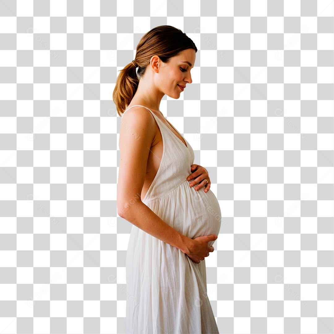 Mulher Grávida PNG Transparente
