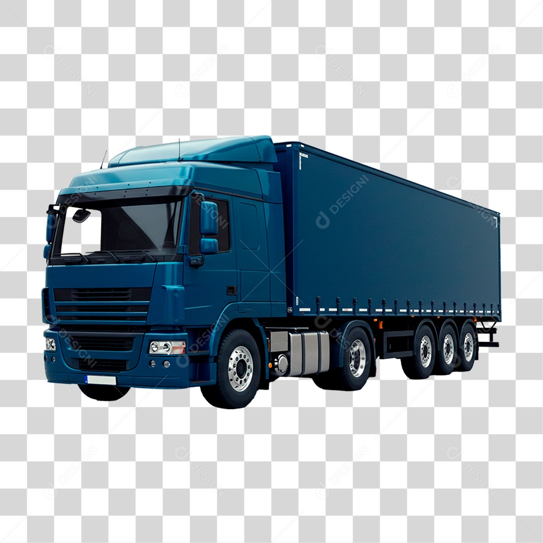 Caminhão Azul PNG Transparente