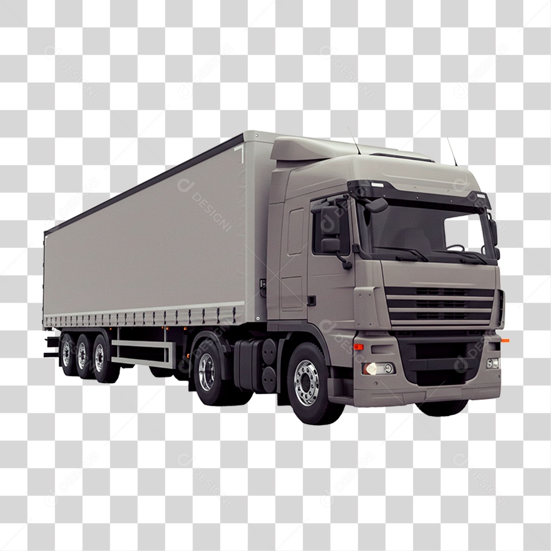 Caminhão Cinza PNG Transparente