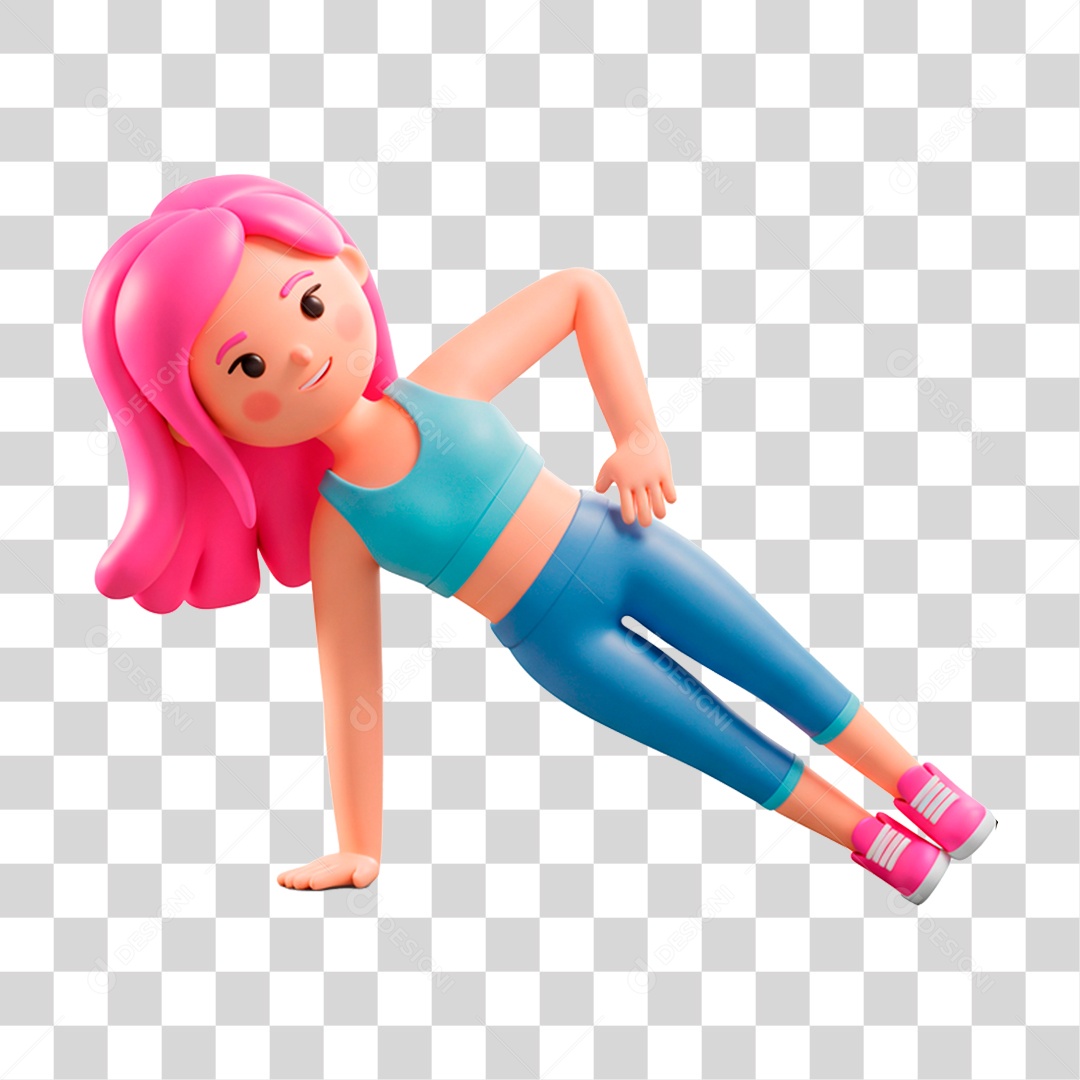 Mulher Treinando PNG Transparente