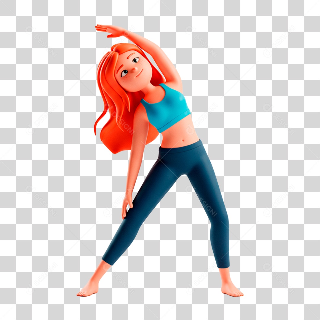 Mulher Treinando PNG Transparente