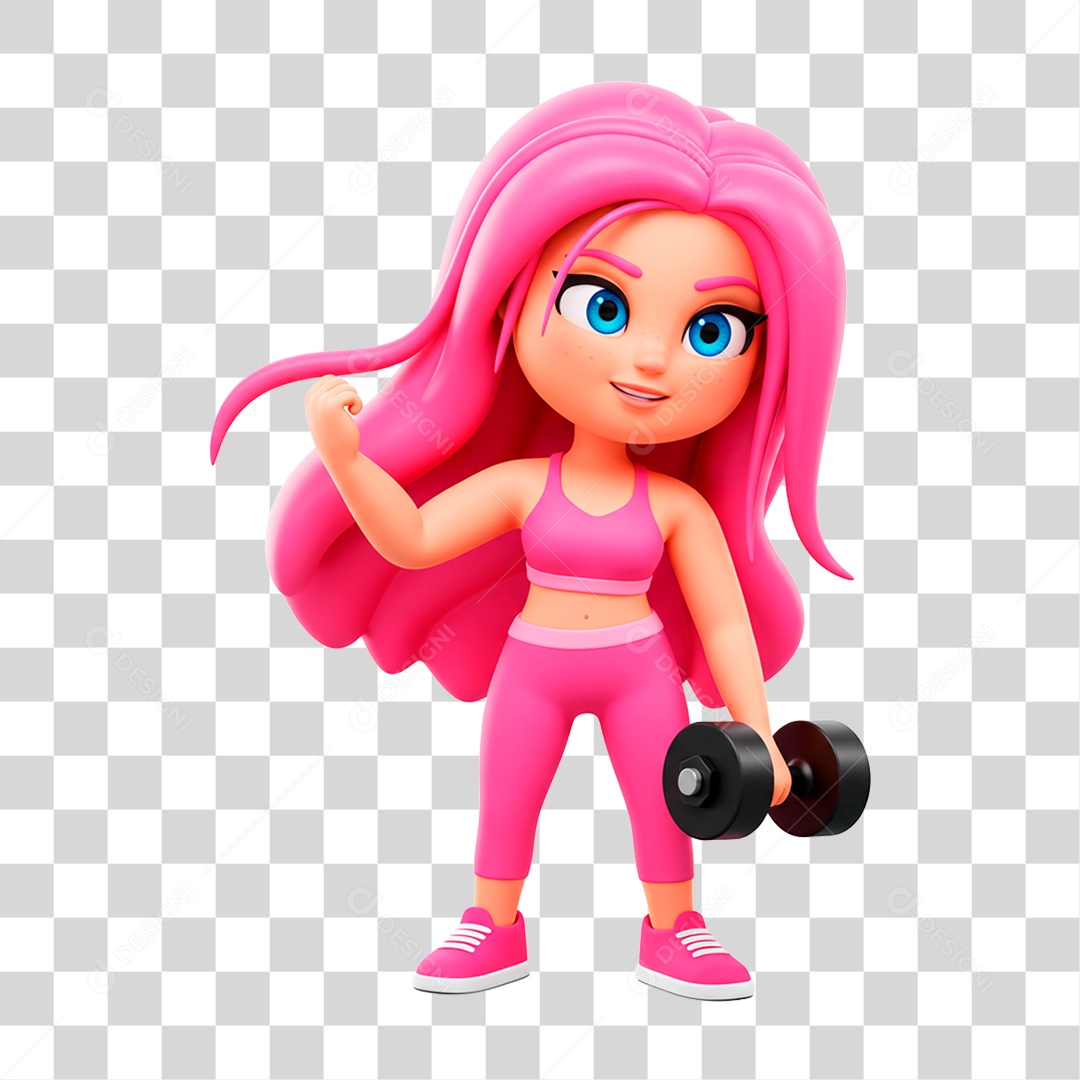 Mulher Treinando PNG Transparente