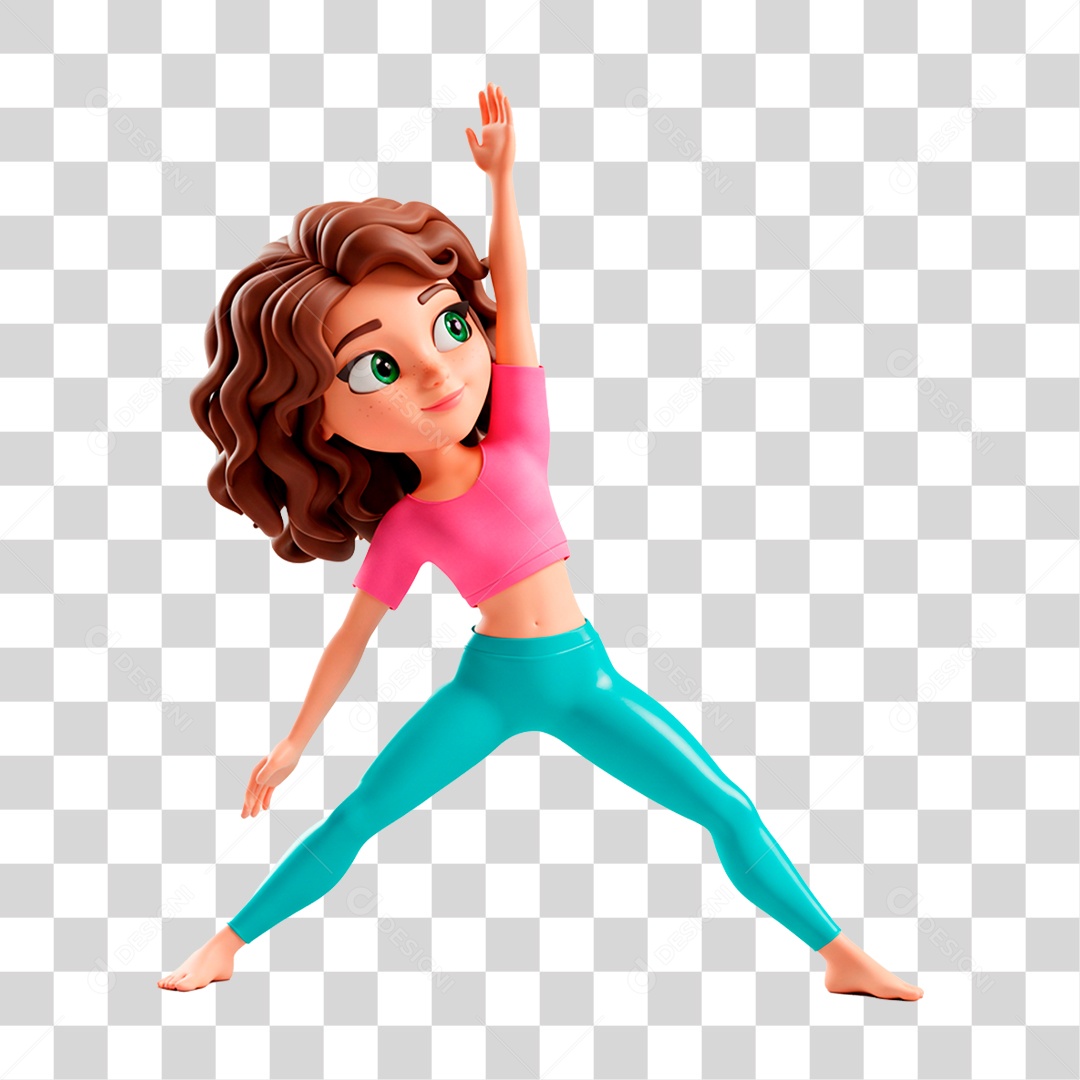 Mulher Treinando PNG Transparente