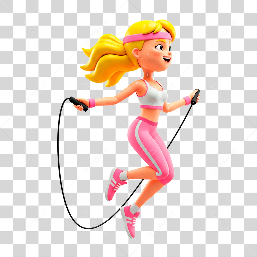 Mulher Treinando PNG Transparente