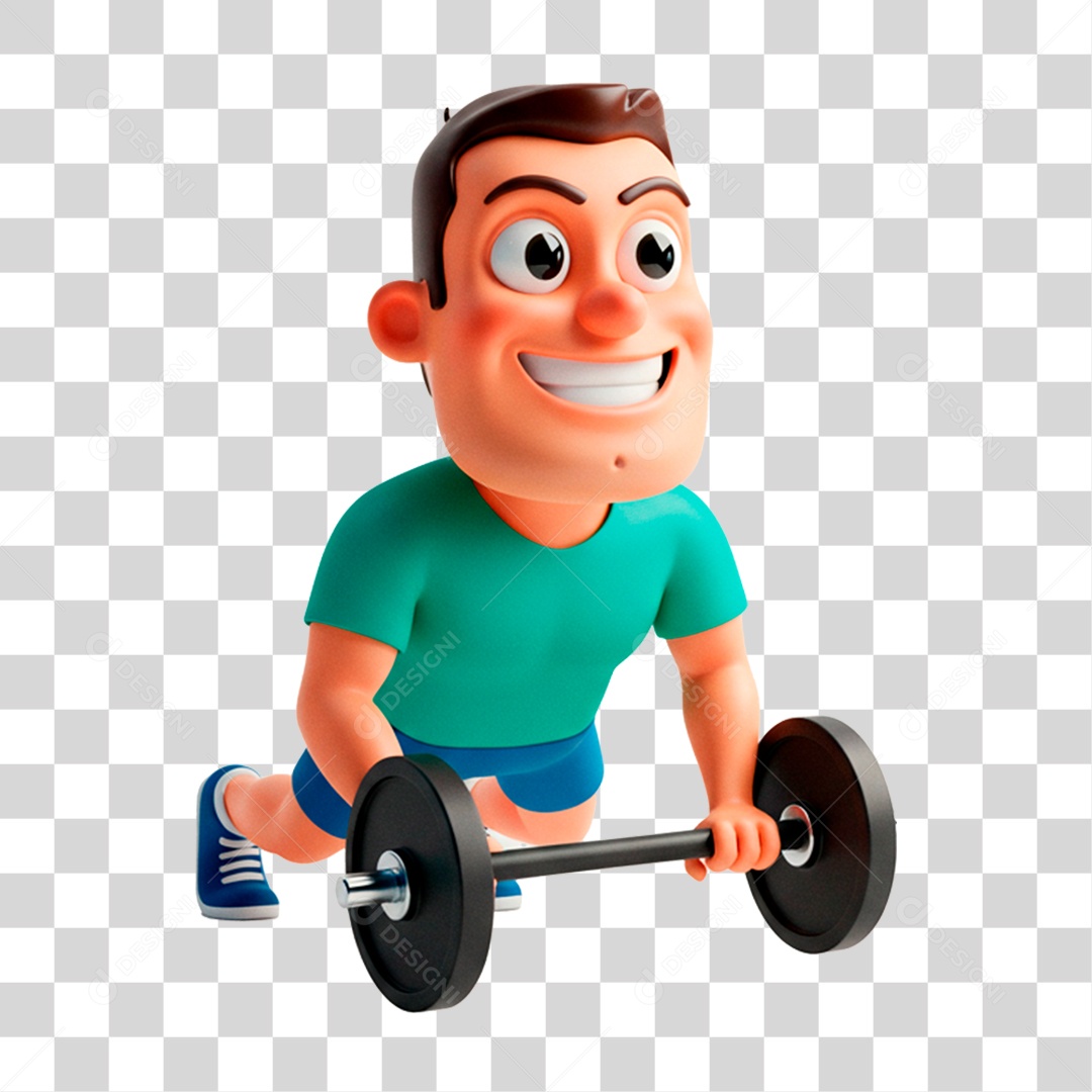Homem Treinando PNG Transparente