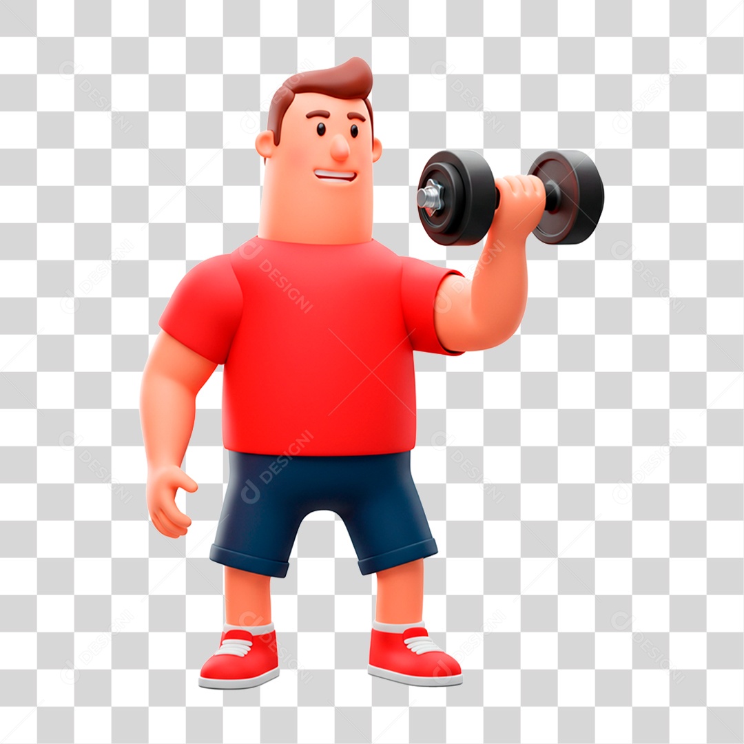 Homem Treinando PNG Transparente