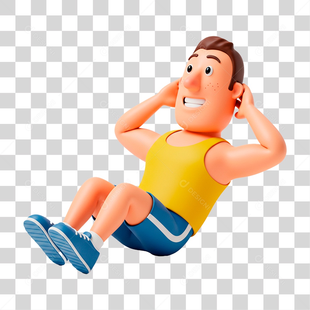 Homem Treinando PNG Transparente