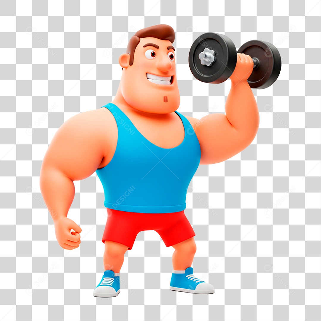 Homem Treinando PNG Transparente