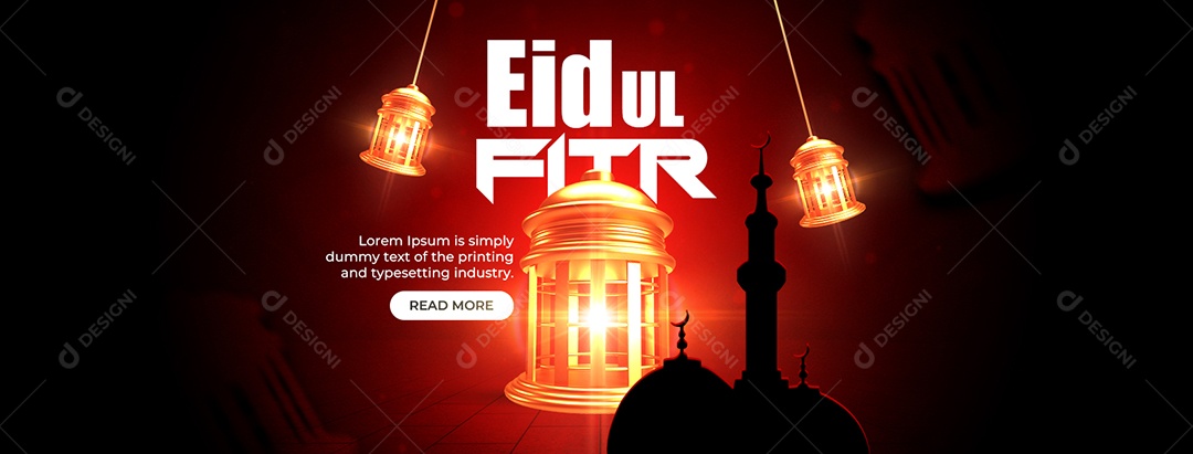 Social Media Banner Eid Ul Fitr PSD Editável