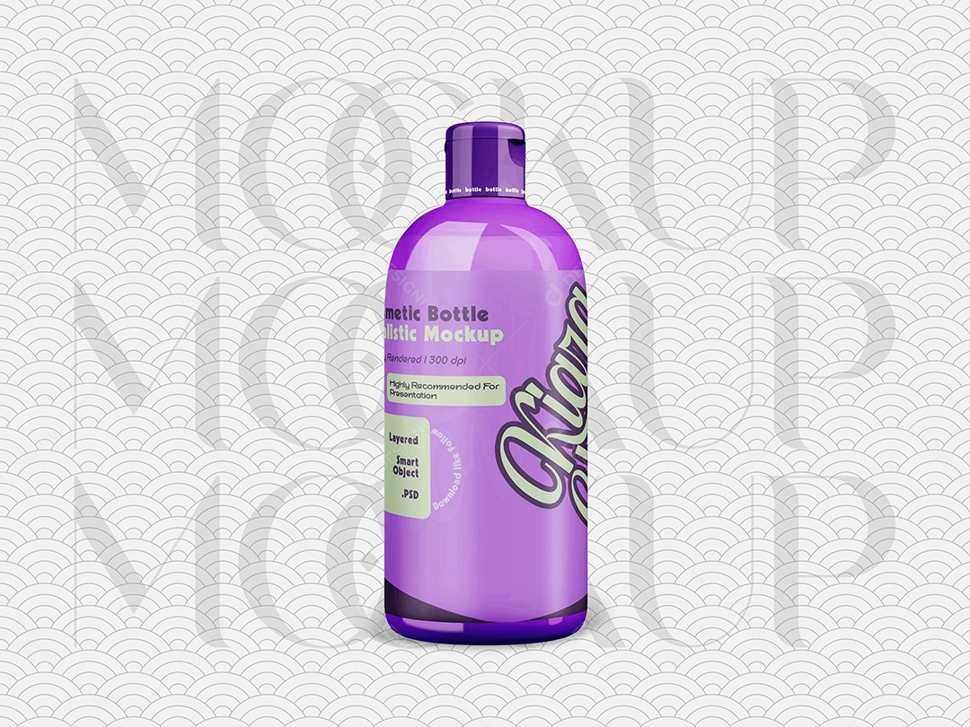 Mockup Frasco de Cosmético PSD Editável