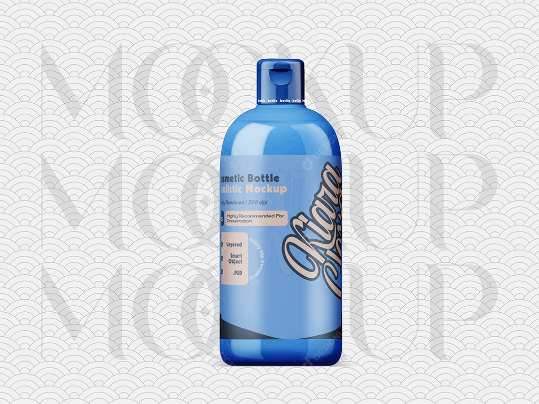 Mockup Frasco de Cosmético PSD Editável