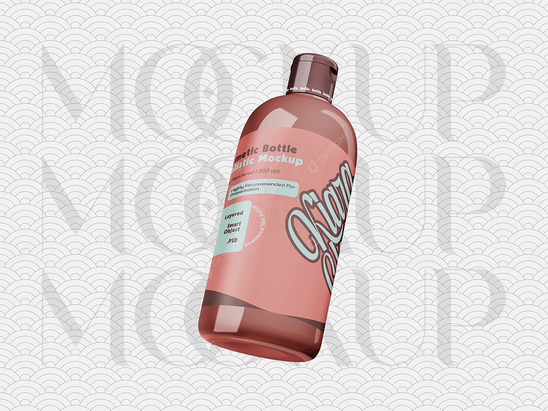 Mockup Frasco de Cosmético PSD Editável