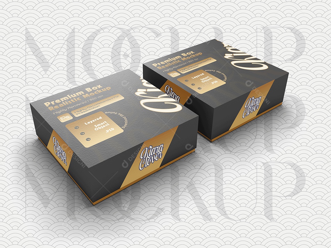 Mockup Caixa Premium PSD Editável