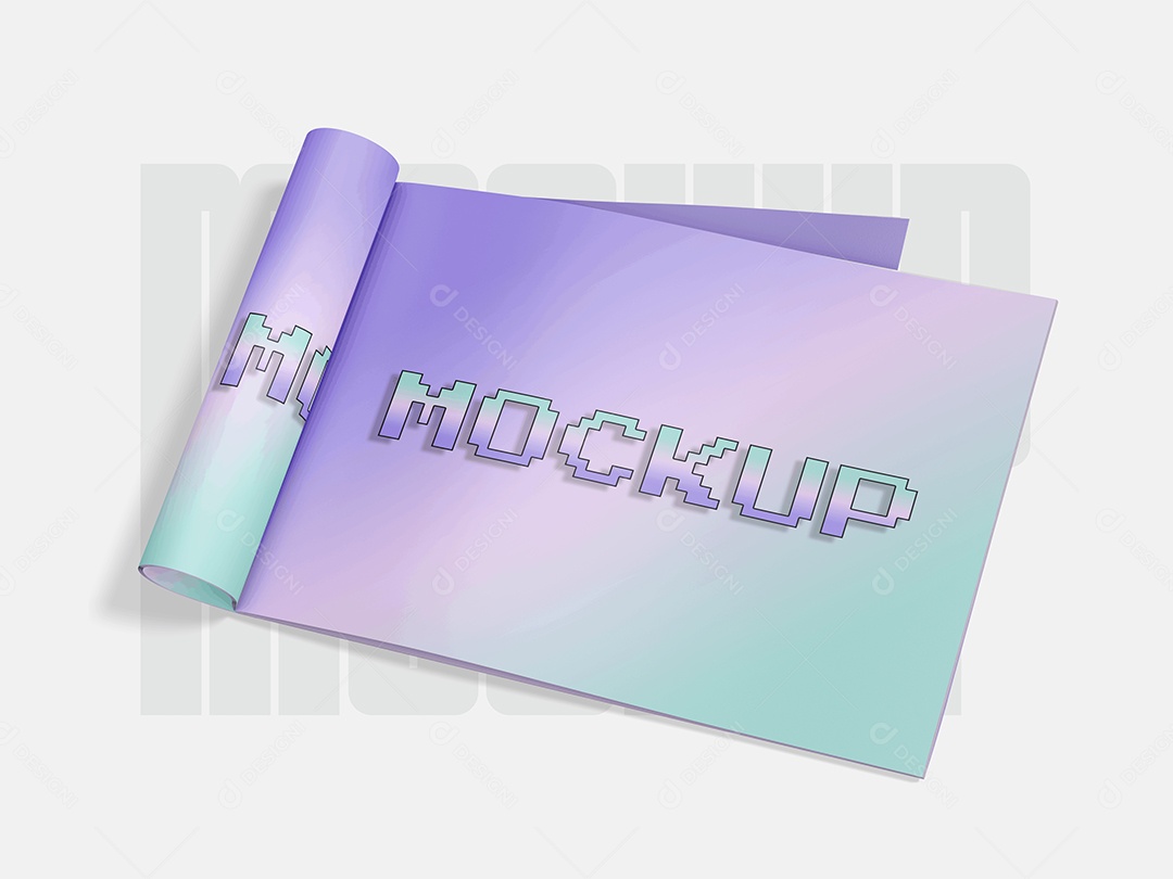 Mockup Logotipo Em Papel PSD Editável