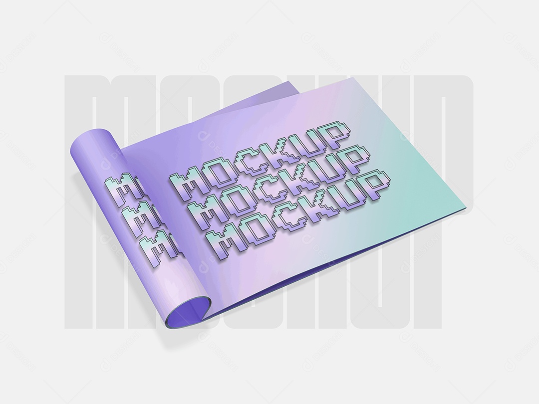 Mockup Logotipo Em Papel PSD Editável