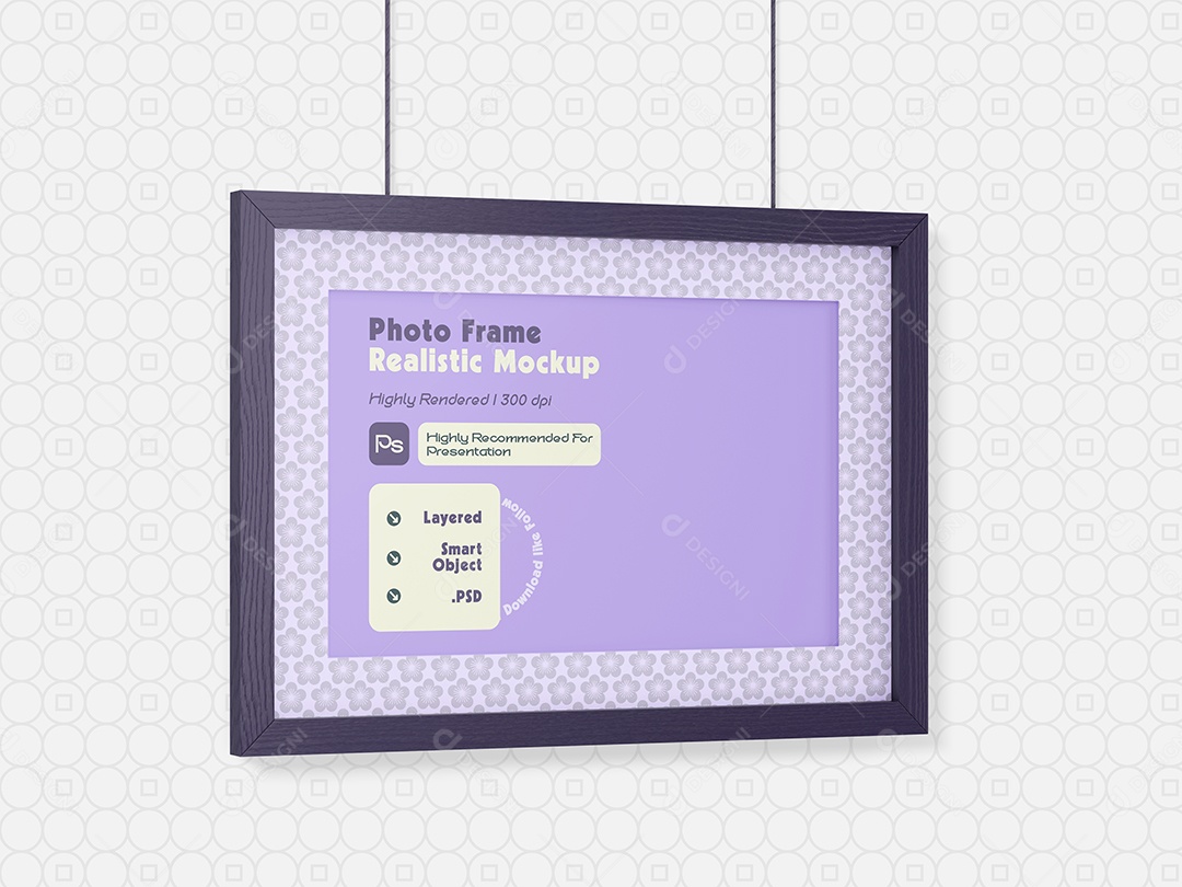 Mockup Porta Retrato PSD Editável