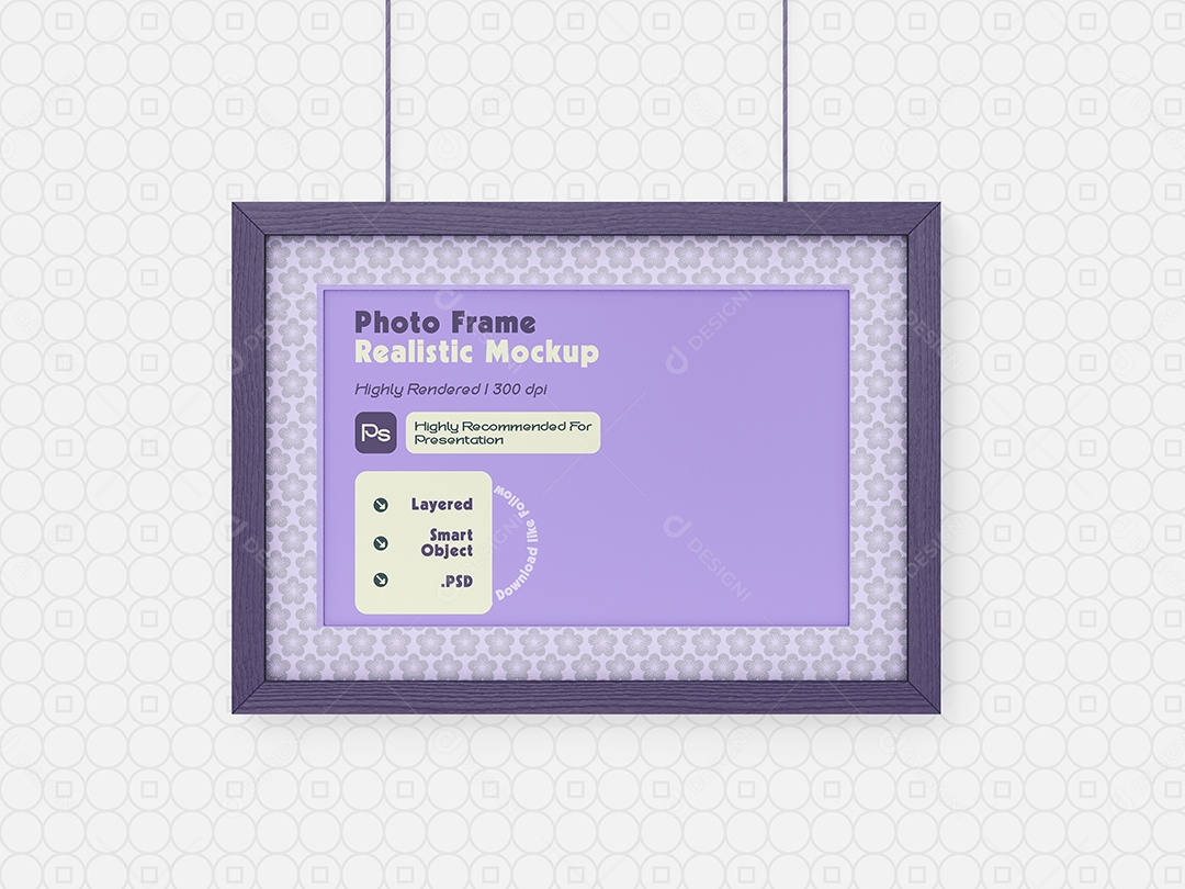 Mockup Porta Retrato PSD Editável