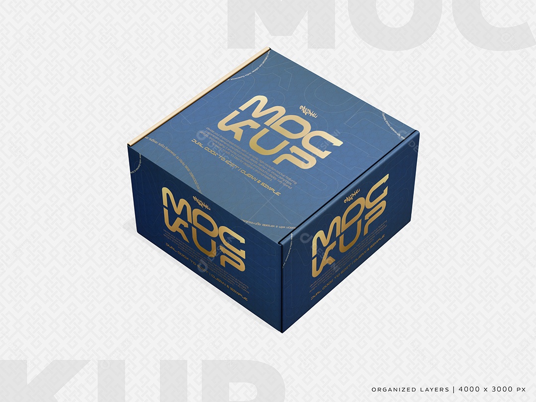 Mockup De Caixa PSD Editável