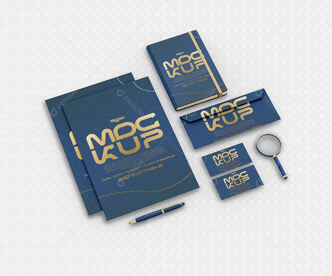 Mockup Design De Marca Premium De Identidade Corporativa PSD Editável