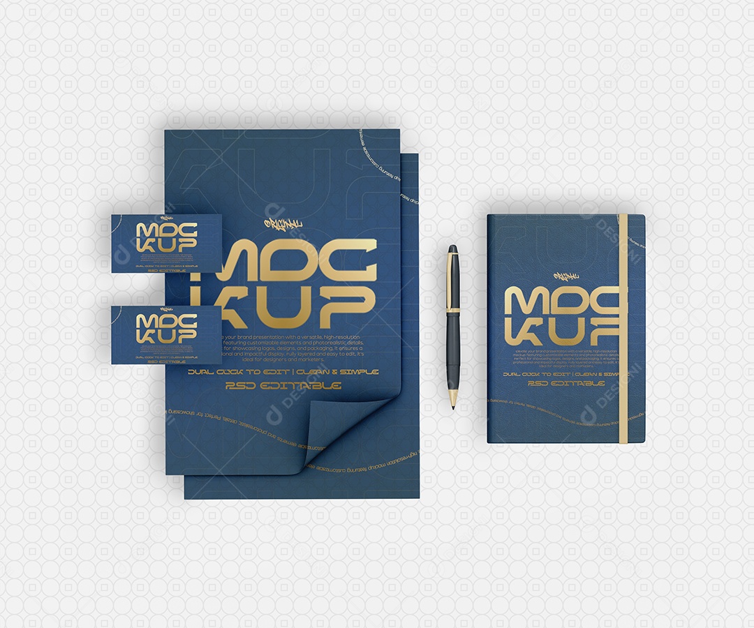 Mockup Design De Marca Premium De Identidade Corporativa PSD Editável