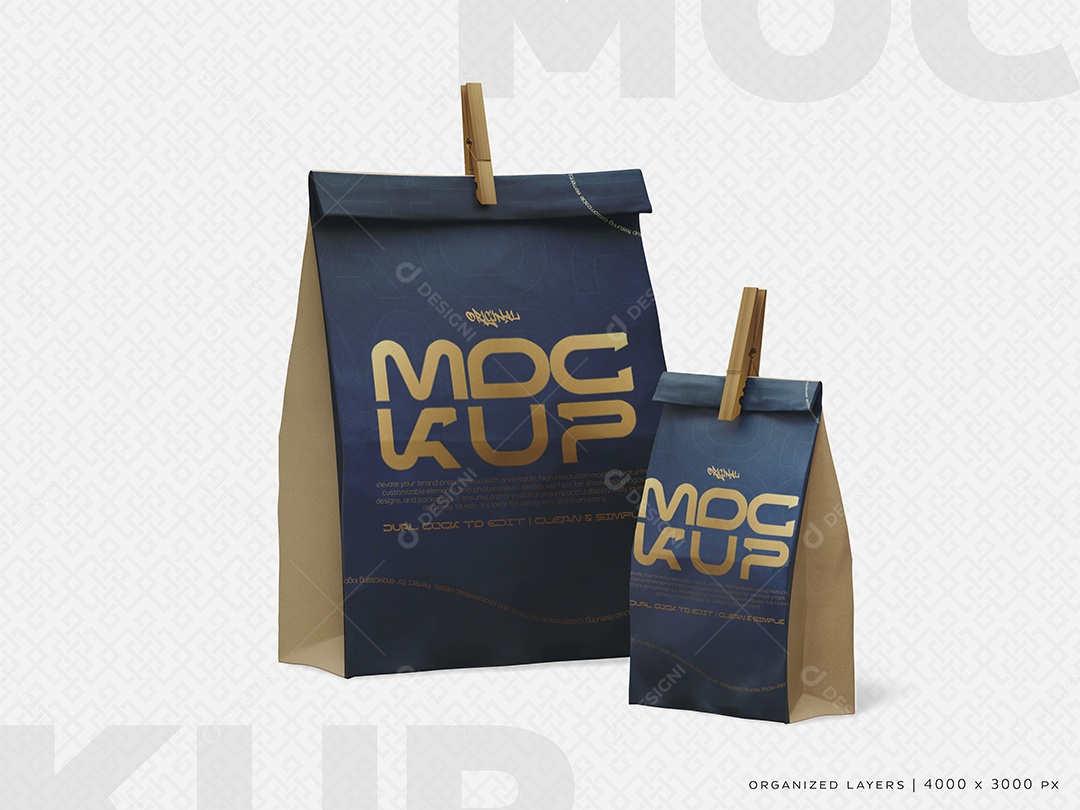 Mockup de Embalagem de Fast Food PSD Editável