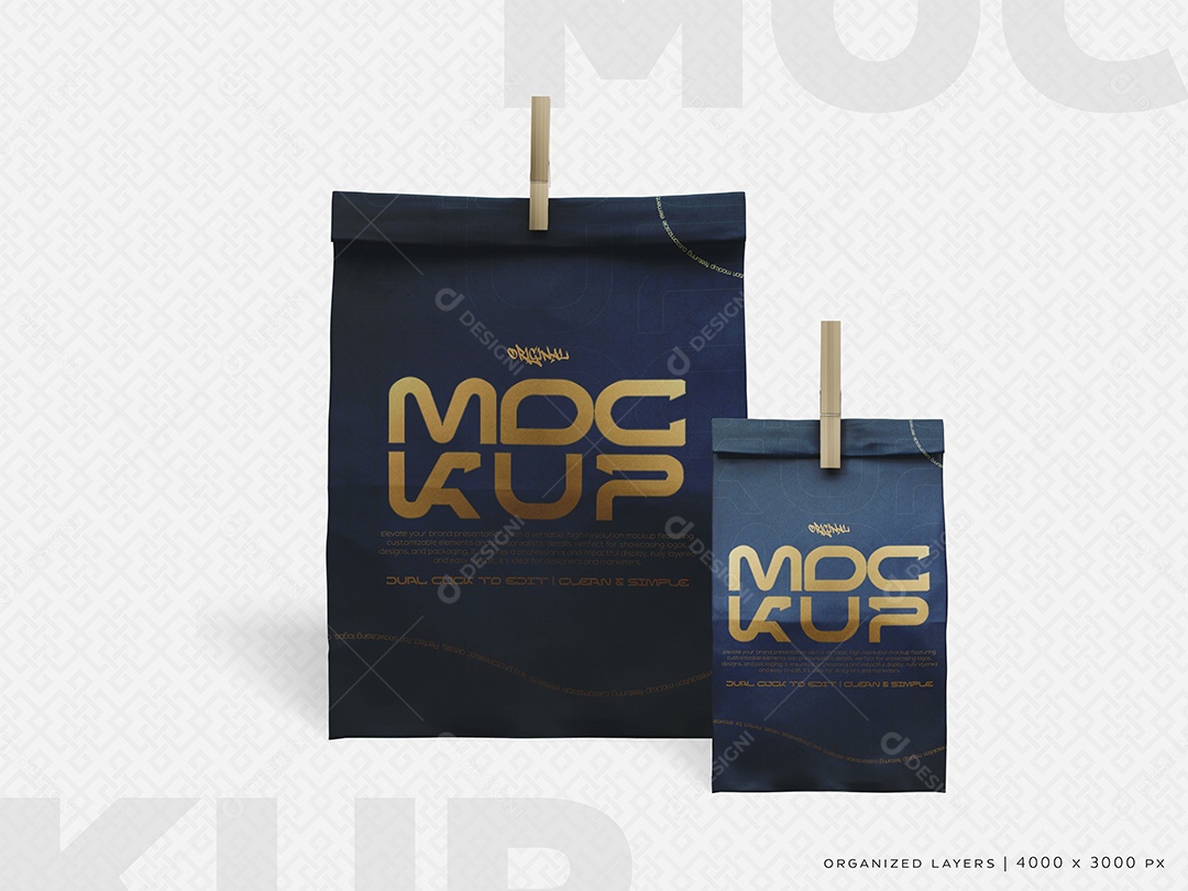 Mockup de Embalagem de Fast Food PSD Editável