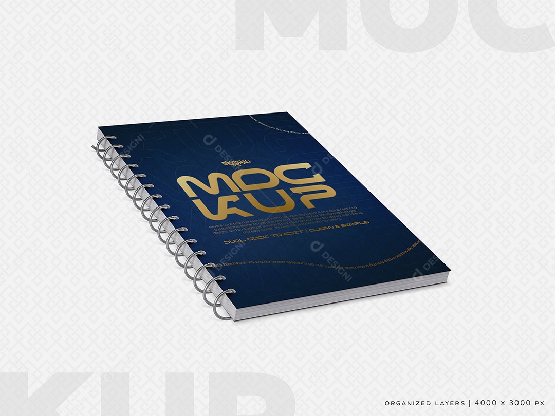 Mockup de Caderno PSD Editável