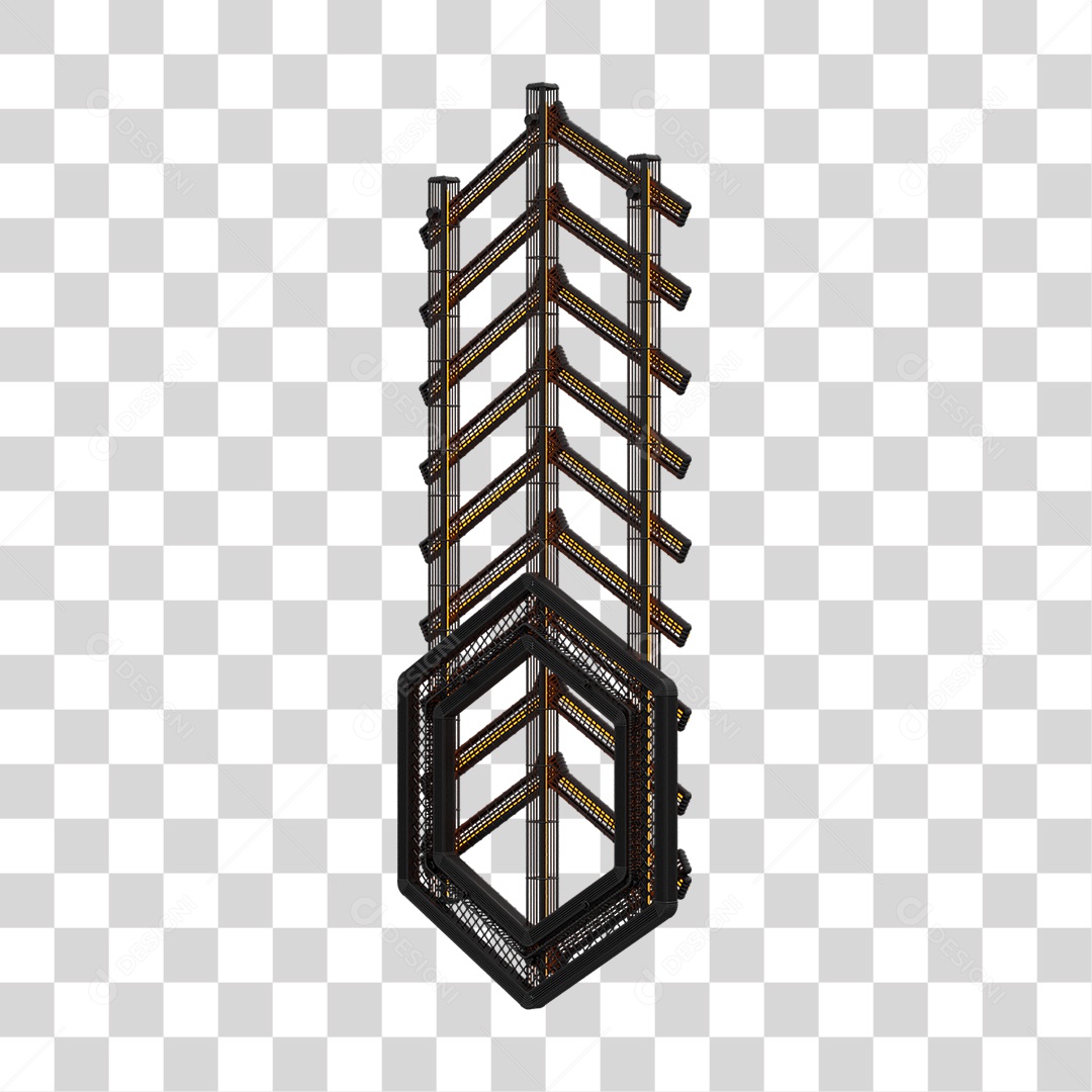 Kit Painel de Metal PNG Transparente