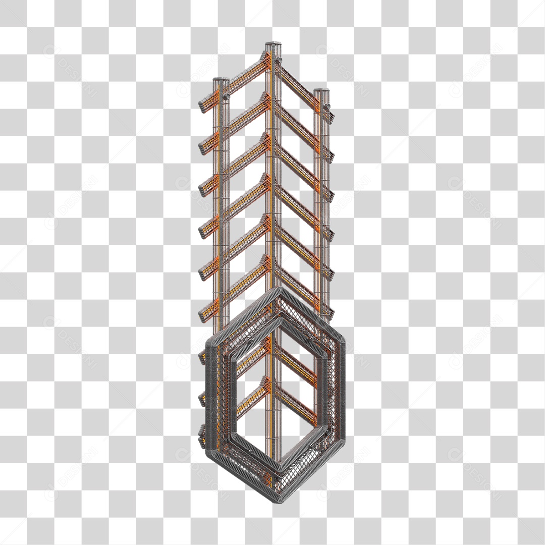 Kit Painel de Metal PNG Transparente