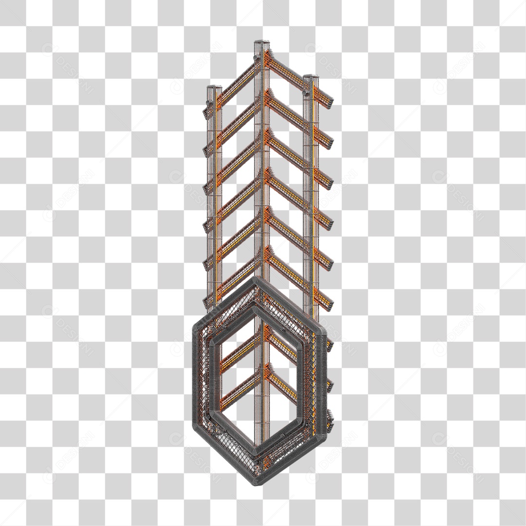 Kit Painel de Metal PNG Transparente