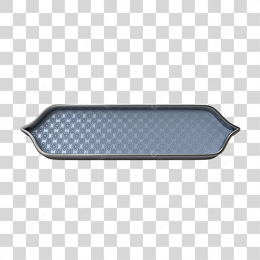 Elemento 3D Banner Ornamentado Placa PNG Transparente