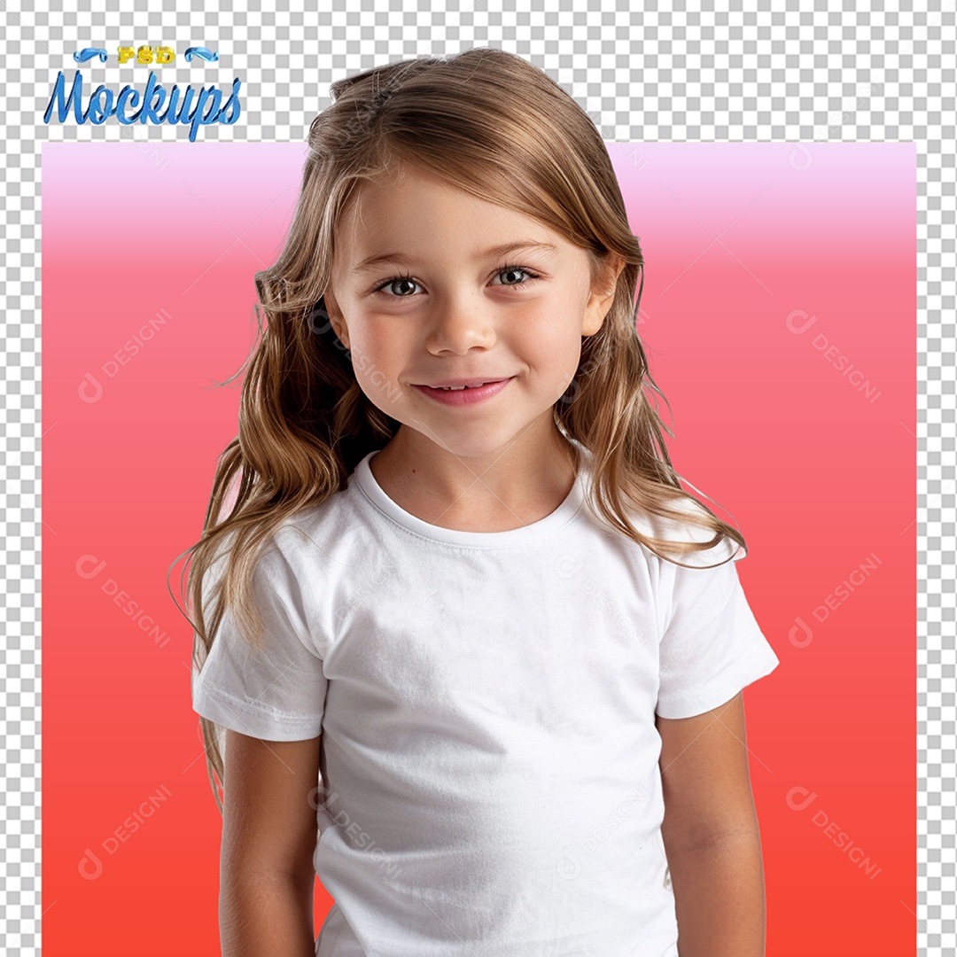 Mockup de Blusa Infaltil PSD Editável