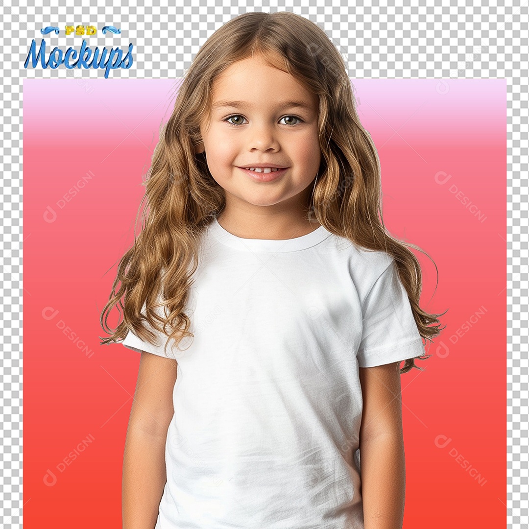 Mockup de Blusa Infaltil PSD Editável