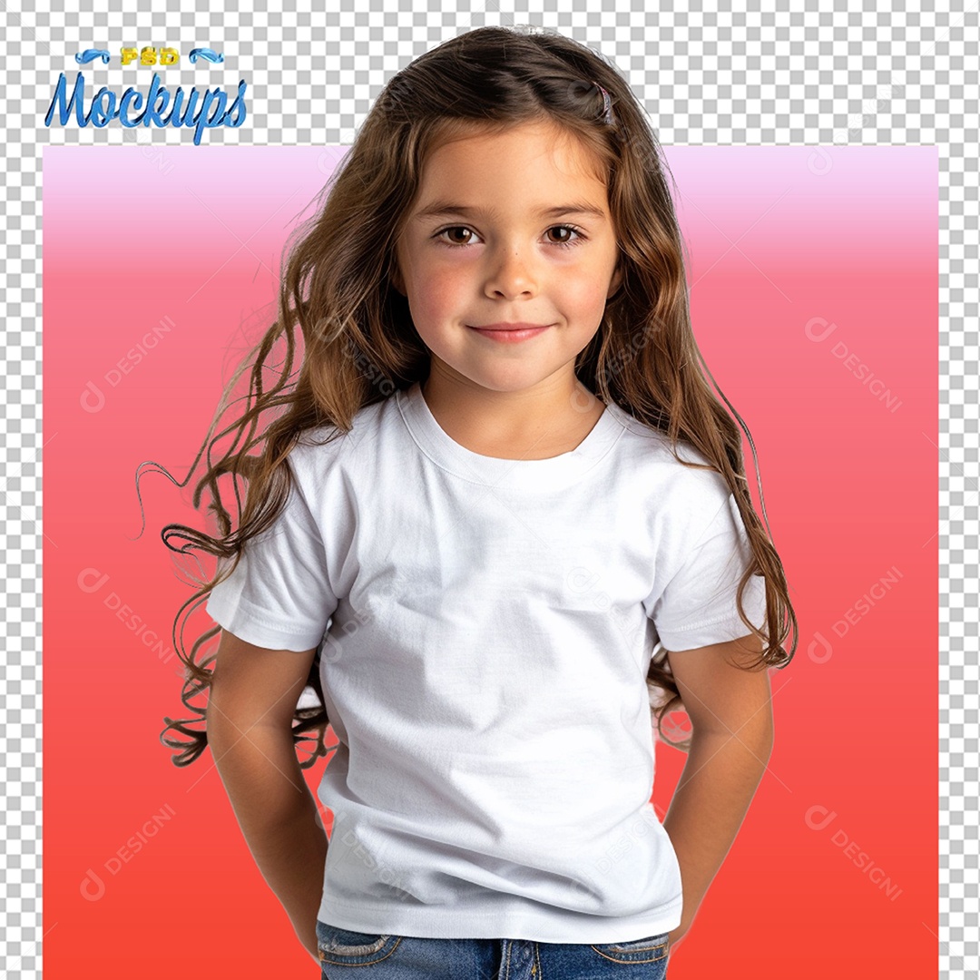 Mockup de Blusa Infaltil PSD Editável