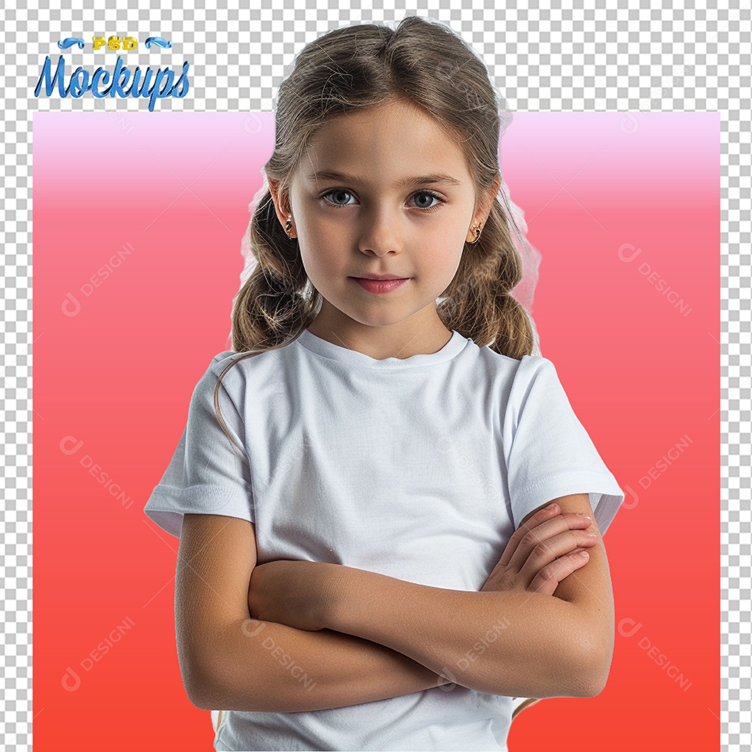 Mockup de Blusa Infaltil PSD Editável