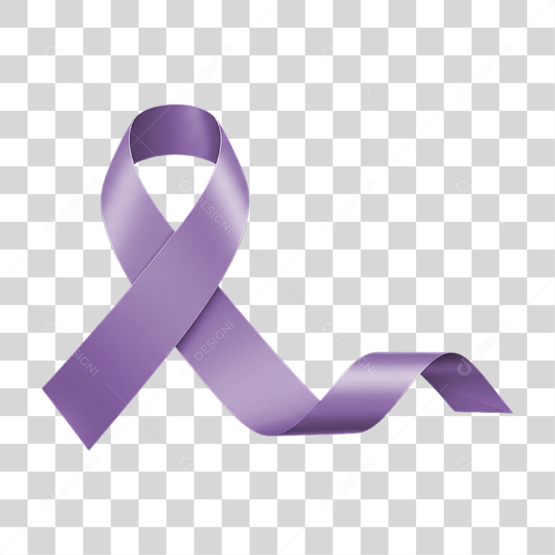 Fita Laço Março Lilás PNG Transparente