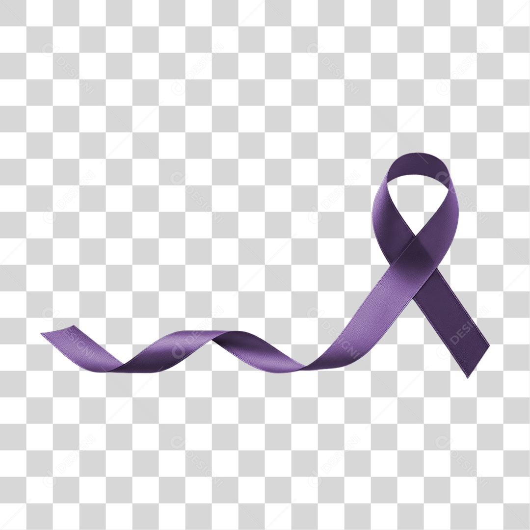Fita Laço Março Lilás PNG Transparente