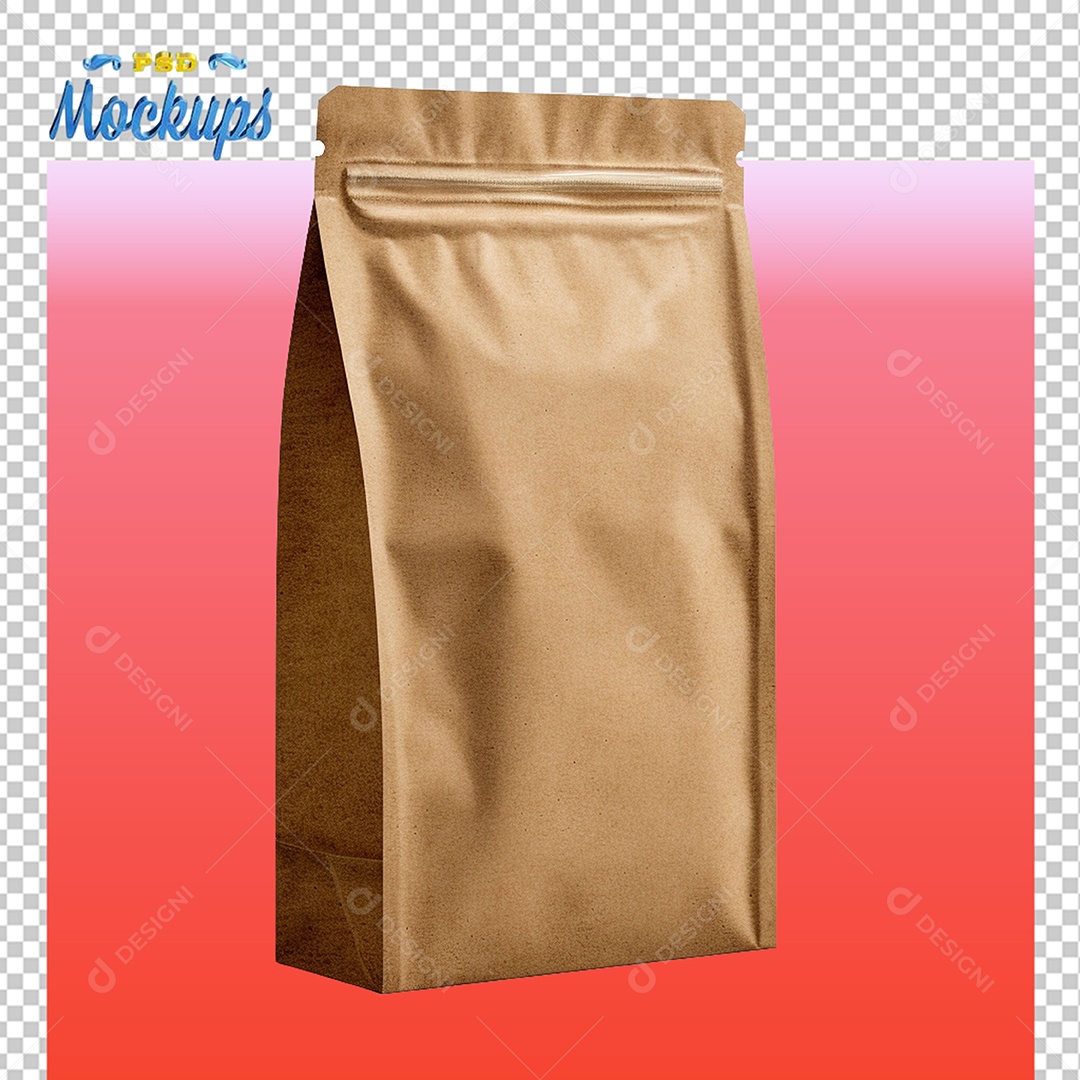 Embalagem Pacote Mockup PSD Editável