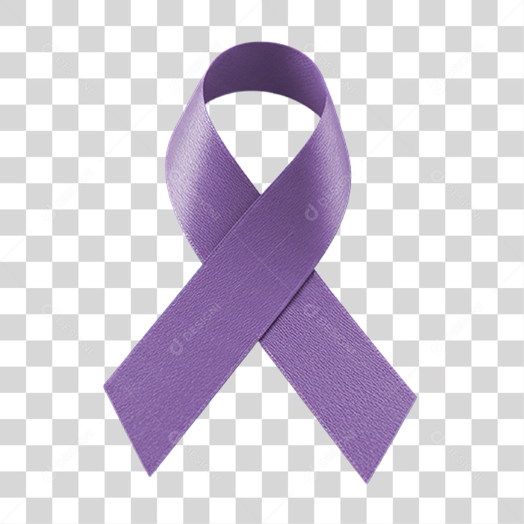 Fita Laço Março Lilás PNG Transparente