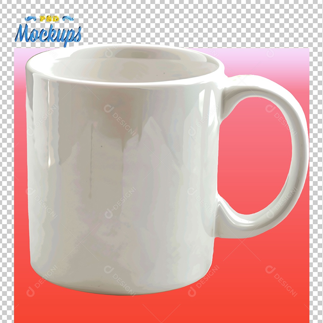 Mockup de Caneca PSD Editável