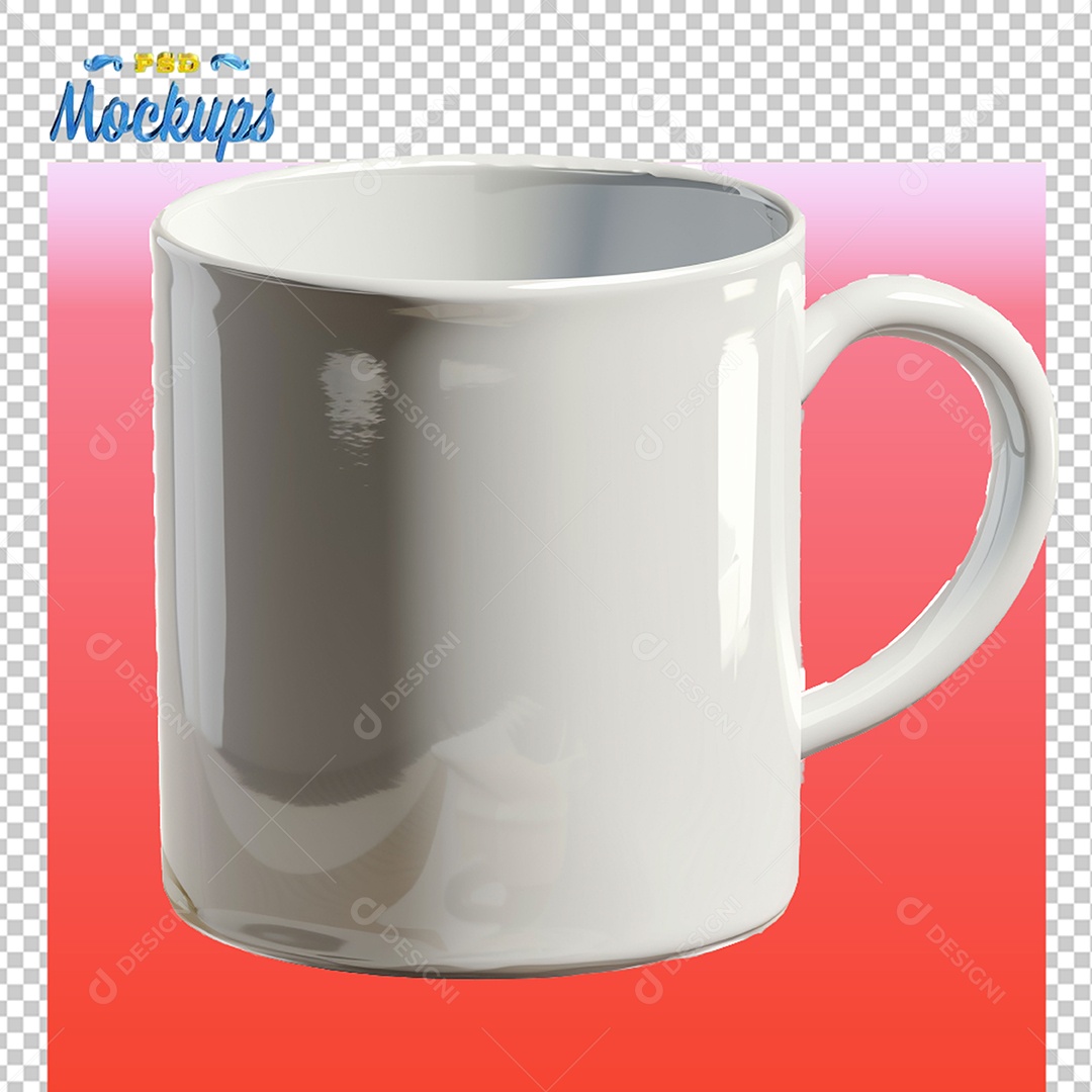 Mockup de Caneca PSD Editável