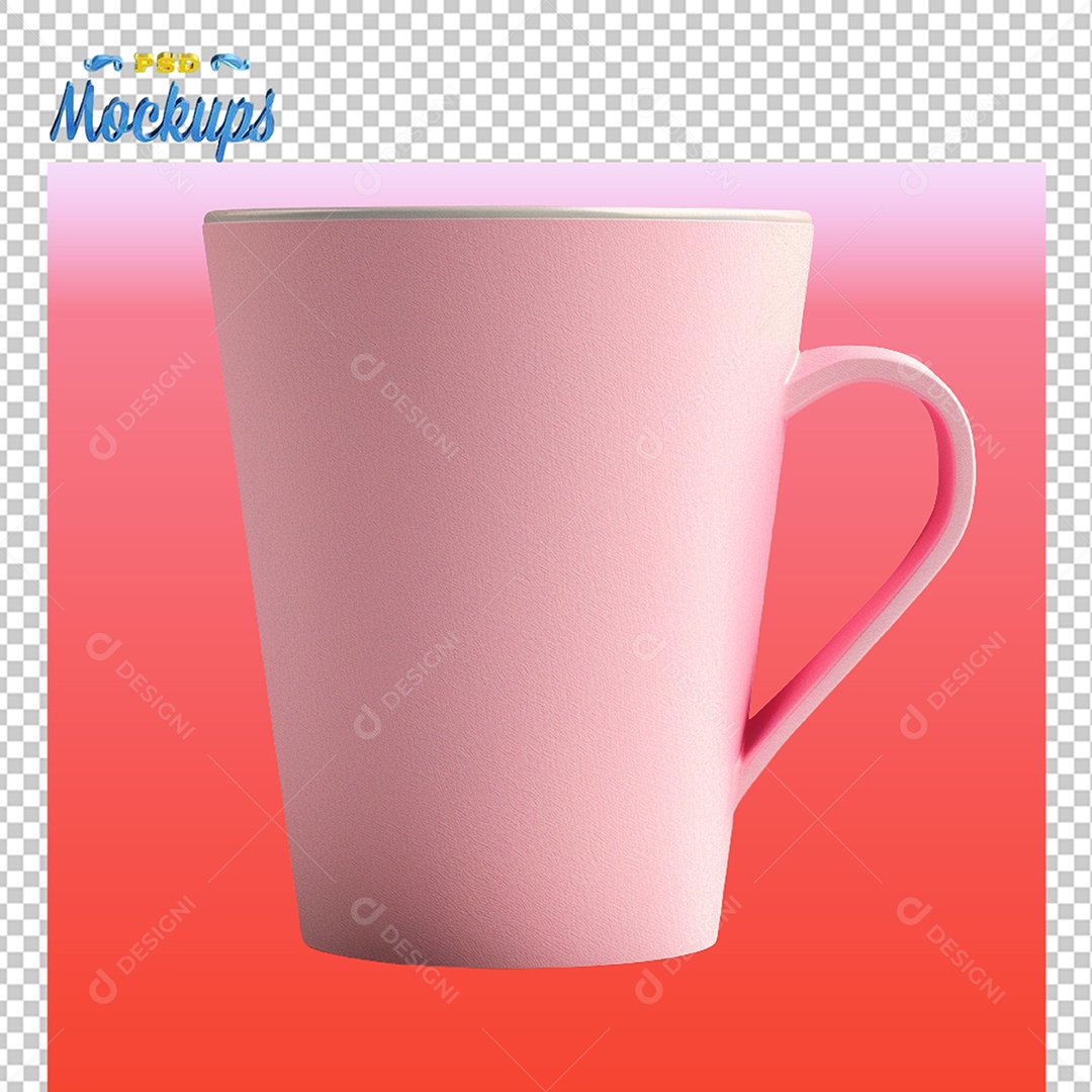 Mockup de Caneca PSD Editável