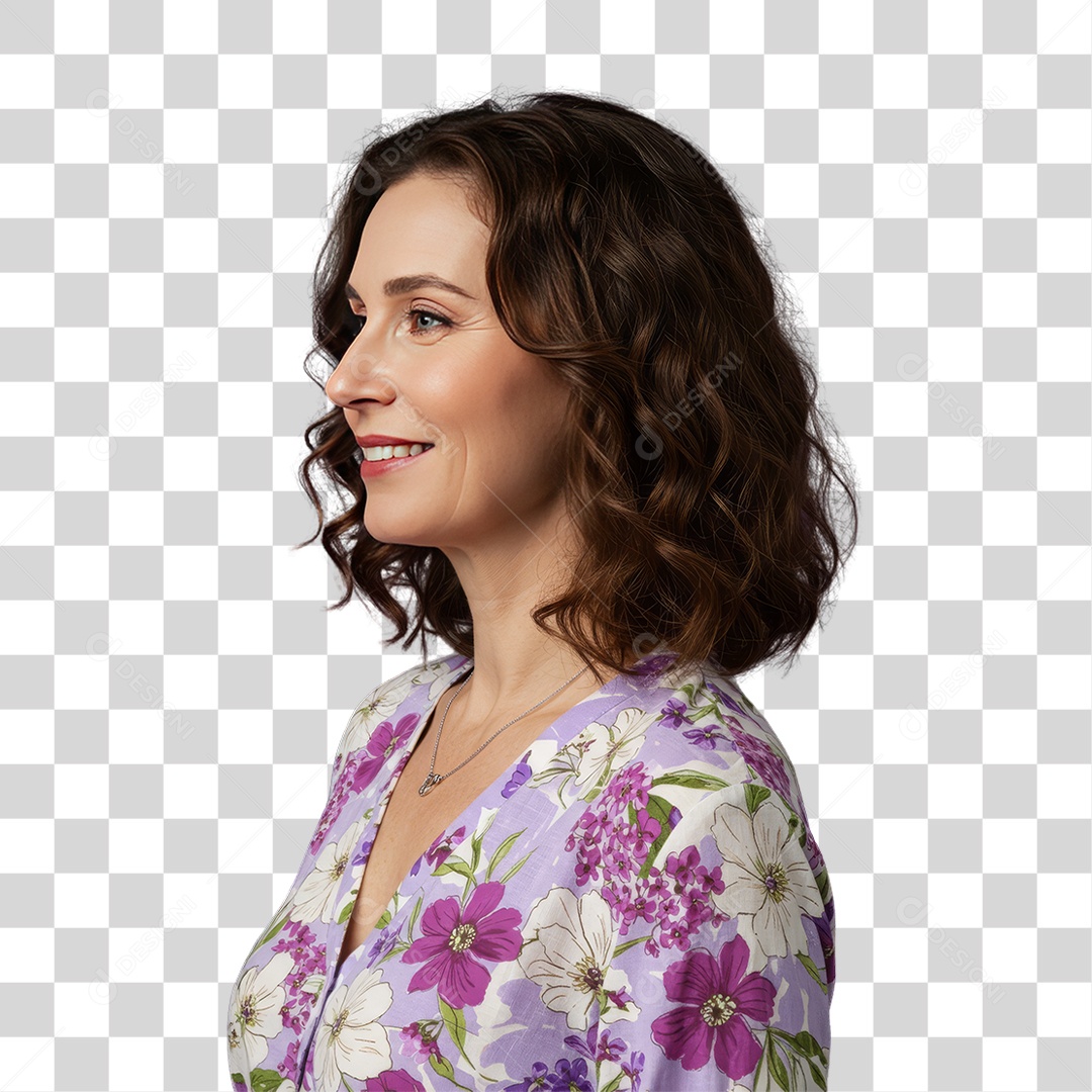 Mulheres Março Lilás PNG Transparente